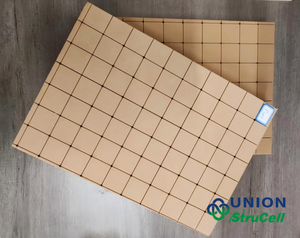 StruCell Tablero P300 de alta densidad n&uacute;cleo de espuma de PVC , n&uacute;cleo de espuma estructural de 300 kg/m3 con superficie ranurada 